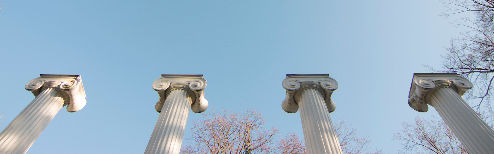 Sylvan Grove Columns on a sunny winter day. Photo by Katherine B