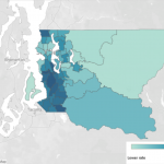 Illustrative map of Washington state