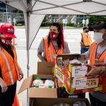 Food donation volunteers