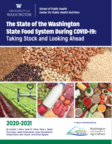 Screenshot of the State of Washington State Food Systems During COVID-19 Report